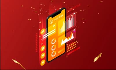 Illustration of various financial charts and graphs, representing stock market analysis and data visualization.